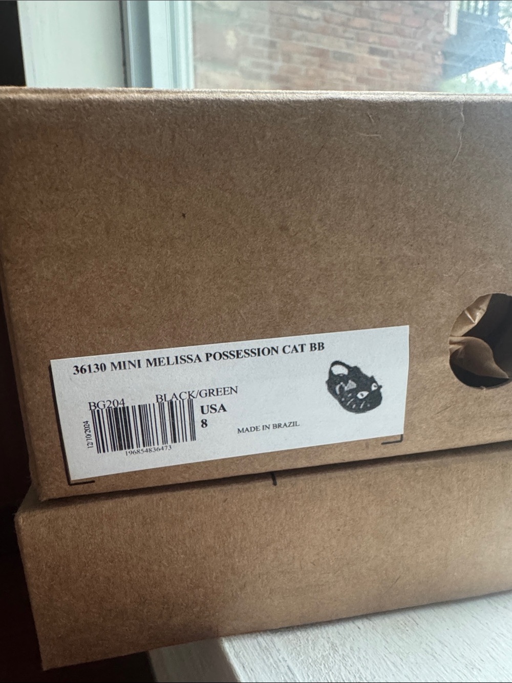 Mini Melissa Possession Cat Black Sandals - Picture 4 of 4